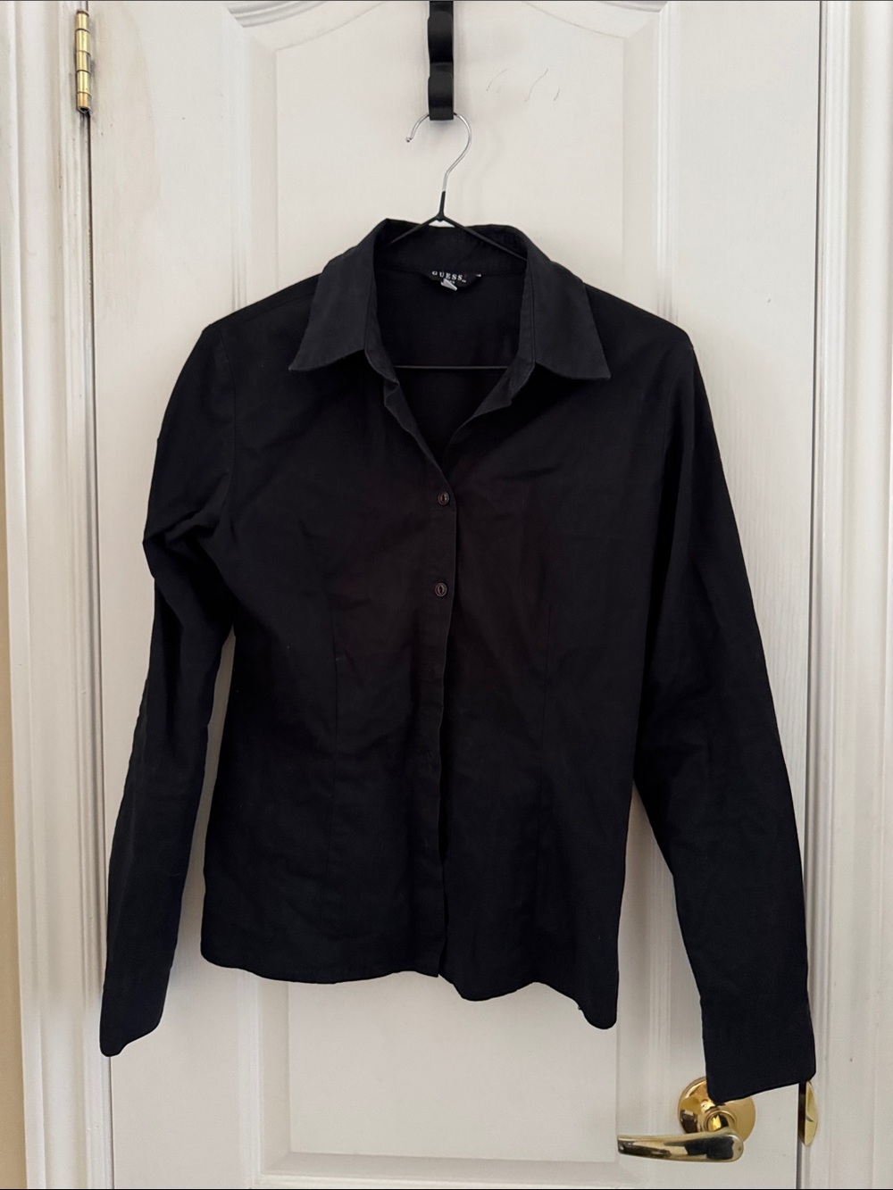 Guess Black Button-Down Women's Shirt